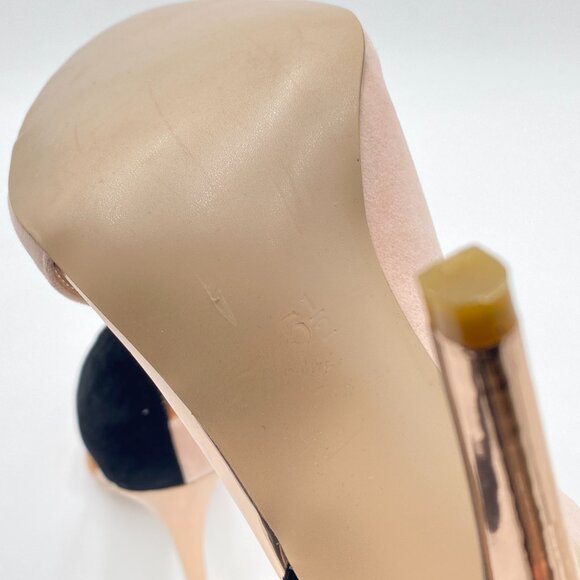 FSJ Pink Sexy Peep Toe Cutout Pumps Sandals D'Orsay Stiletto Heels Party Evening - Picture 6 of 8